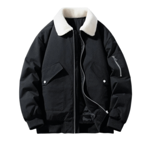 Men's Quilted Padded Jacket – Warm Casual Winter Coat with Soft Padding