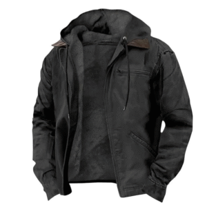 Men's Casual Autumn and Winter Hooded Jacket – Trendy Multi-Color Zipper Pocket Jacket